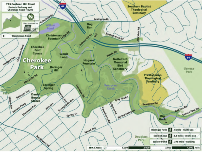 Cherokee Park Map